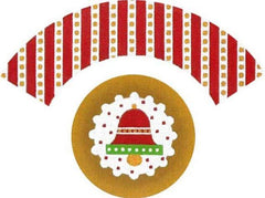 Melissa Shirley Designs 3D Cupcake-Christmas Bell Needlepoint Canvas