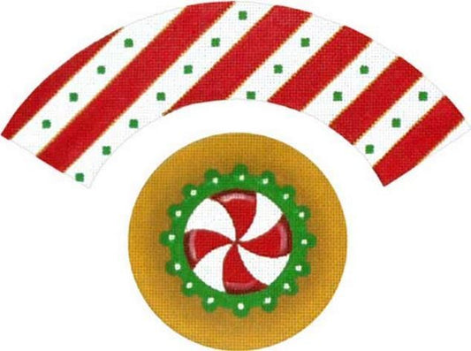 Melissa Shirley Designs 3D Cupcake-Peppermint Needlepoint Canvas