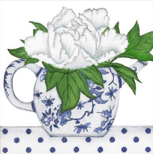 Melissa Shirley Designs Floral Teapot A Needlepoint Canvas