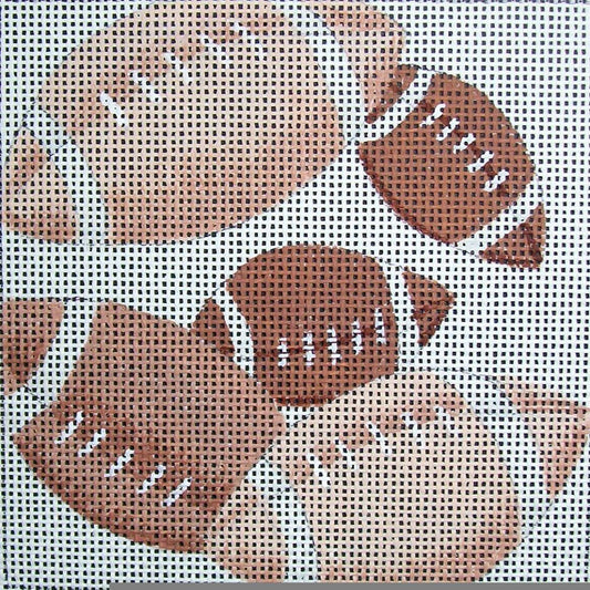 Jane Nichols Needlepoint Football Needlepoint Canvas