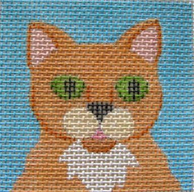 Jane Nichols Needlepoint Cat Needlepoint Canvas