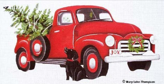 Melissa Shirley Designs Christmas Truck MLT Needlepoint Canvas