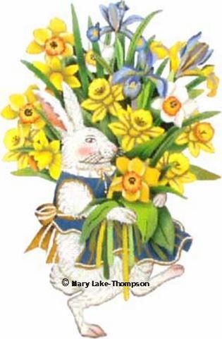 Melissa Shirley Designs Spring Bunny Needlepoint Canvas