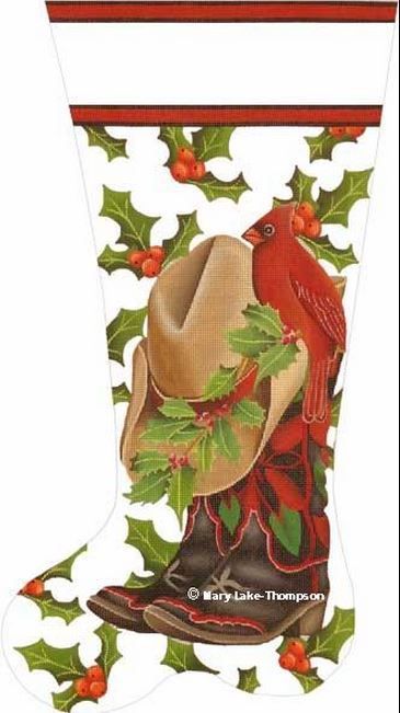 Melissa Shirley Designs Boot & Hat Stocking Needlepoint Canvas