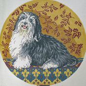 Barbara Russell Havanese Dog Needlepoint Canvas