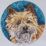 Barbara Russell Cairn Terrier Needlepoint Canvas