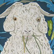 Barbara Russell Angora Goat Needlepoint Canvas