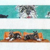 Barbara Russell Schnauzer Belt Needlepoint Canvas