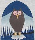 Zecca Spread Wings Owl Egg Cozy Needlepoint Canvas