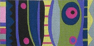 Zecca Dot Stripe Panel 1 Needlepoint Canvas