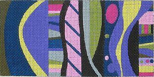 Zecca Dot Stripe Panel 5 Needlepoint Canvas