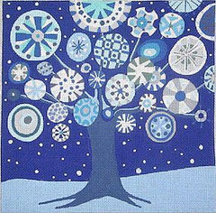 Zecca Tree of Life - Winter 13M Needlepoint Canvas