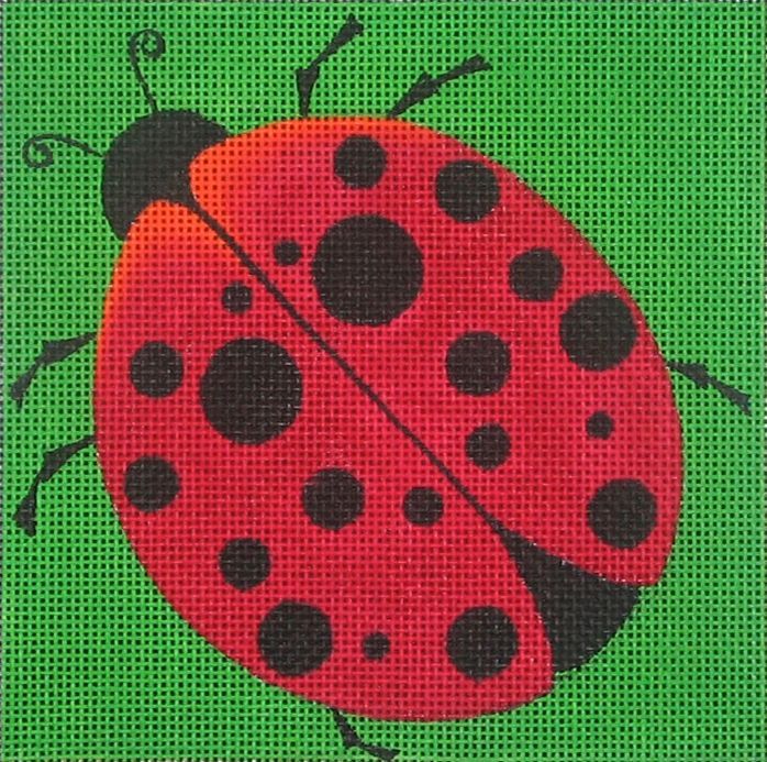 Zecca Ladybug Square Needlepoint Canvas