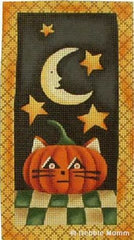 Melissa Shirley Designs Jack-o-cat Needlepoint Canvas