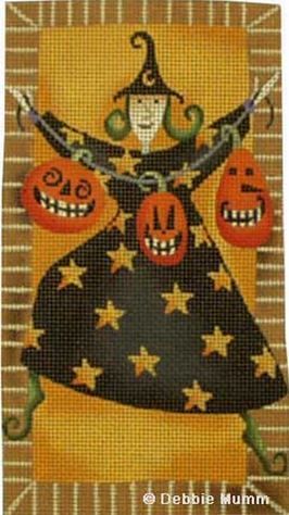 Melissa Shirley Designs Jack-o-lantern Jig Needlepoint Canvas