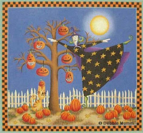 Melissa Shirley Designs Witch & Jacks Needlepoint Canvas