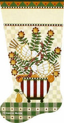 Melissa Shirley Designs Turtle Doves Stocking Needlepoint Canvas