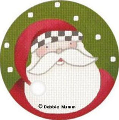 Melissa Shirley Designs Santa w/Checked Hat DM Needlepoint Canvas