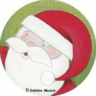 Melissa Shirley Designs Santa Orn DM Needlepoint Canvas