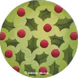 Melissa Shirley Designs Mistletoe Repeat Orn DM Needlepoint Canvas