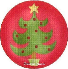 Melissa Shirley Designs Christmas Tree Orn DM Needlepoint Canvas