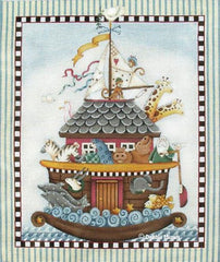 Melissa Shirley Designs Noah's Ark DM Needlepoint Canvas