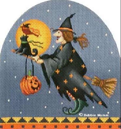 Melissa Shirley Designs Eudora Halloween Kid Needlepoint Canvas