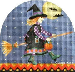 Melissa Shirley Designs Sabrina Halloween Kid Needlepoint Canvas