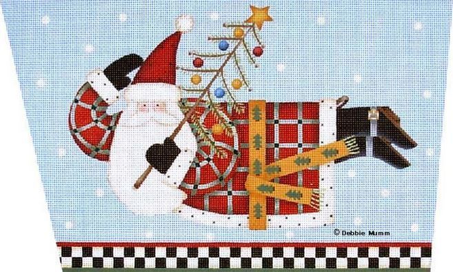 Melissa Shirley Designs Joyous Tidings Santa Cuff Needlepoint Canvas