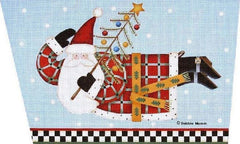 Melissa Shirley Designs Joyous Tidings Santa Cuff Needlepoint Canvas