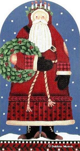 Melissa Shirley Designs Holly & Hope Santa Dome Needlepoint Canvas