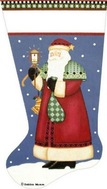 Melissa Shirley Designs Love Lights Santa Stocking Needlepoint Canvas