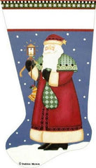 Melissa Shirley Designs Love Lights Santa Stocking Needlepoint Canvas