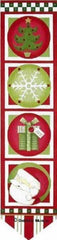 Melissa Shirley Designs Santa Banner DM48-A Needlepoint Canvas