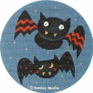 Melissa Shirley Designs Debbie Mumm Bats Ornament Needlepoint Canvas