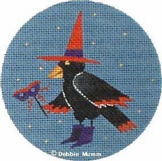 Melissa Shirley Designs Crow Orn DM55-F Needlepoint Canvas