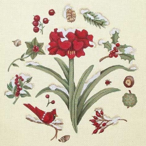 Melissa Shirley Designs Amarilla Botanicals Needlepoint Canvas