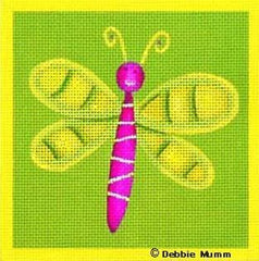 Melissa Shirley Designs Green Dragonfly DM Needlepoint Canvas