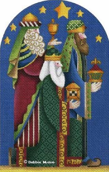 Melissa Shirley Designs Nativity - 3 Kings DM Needlepoint Canvas