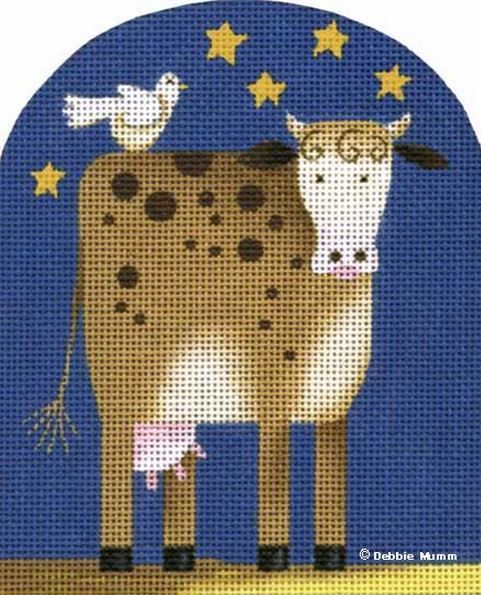 Melissa Shirley Designs Debbie Mumm Nativity - Cow & Dove Needlepoint Canvas