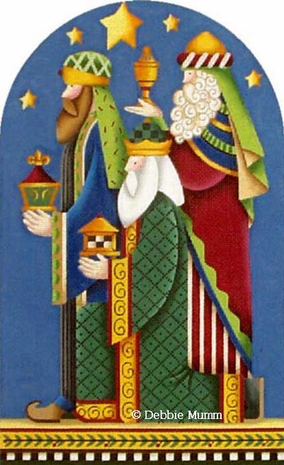 Melissa Shirley Designs Wisemen DM69 Needlepoint Canvas