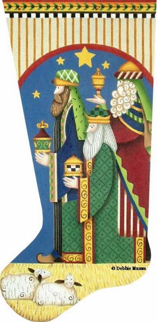 Melissa Shirley Designs Wisemen Stocking DM Needlepoint Canvas