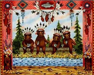 Melissa Shirley Designs Business Lunch Bears Needlepoint Canvas