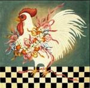 Melissa Shirley Designs Ribbon Chicken Needlepoint Canvas