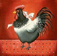 Melissa Shirley Designs Salt & Pepper Chicken JJ Needlepoint Canvas