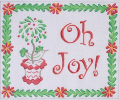 Kate Dickerson Needlepoint Collections Jilly Walsh Christmas Bird In Topiary Needlepoint Canvas