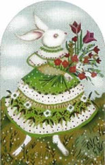 Melissa Shirley Designs Garden Bunny Needlepoint Canvas