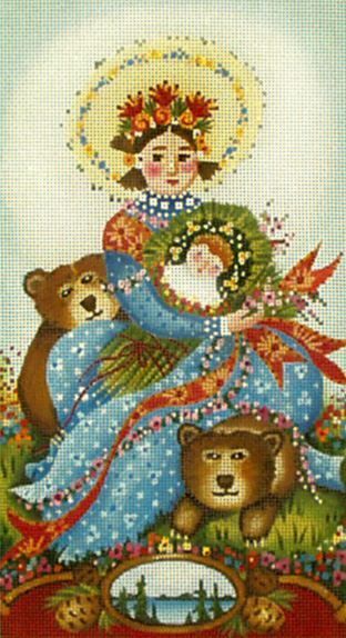 Melissa Shirley Designs Lake Madonna B Needlepoint Canvas
