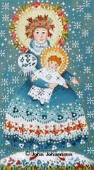 Melissa Shirley Designs Winter Madonna F Needlepoint Canvas
