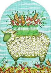 Melissa Shirley Designs Daisy Lamb Needlepoint Canvas